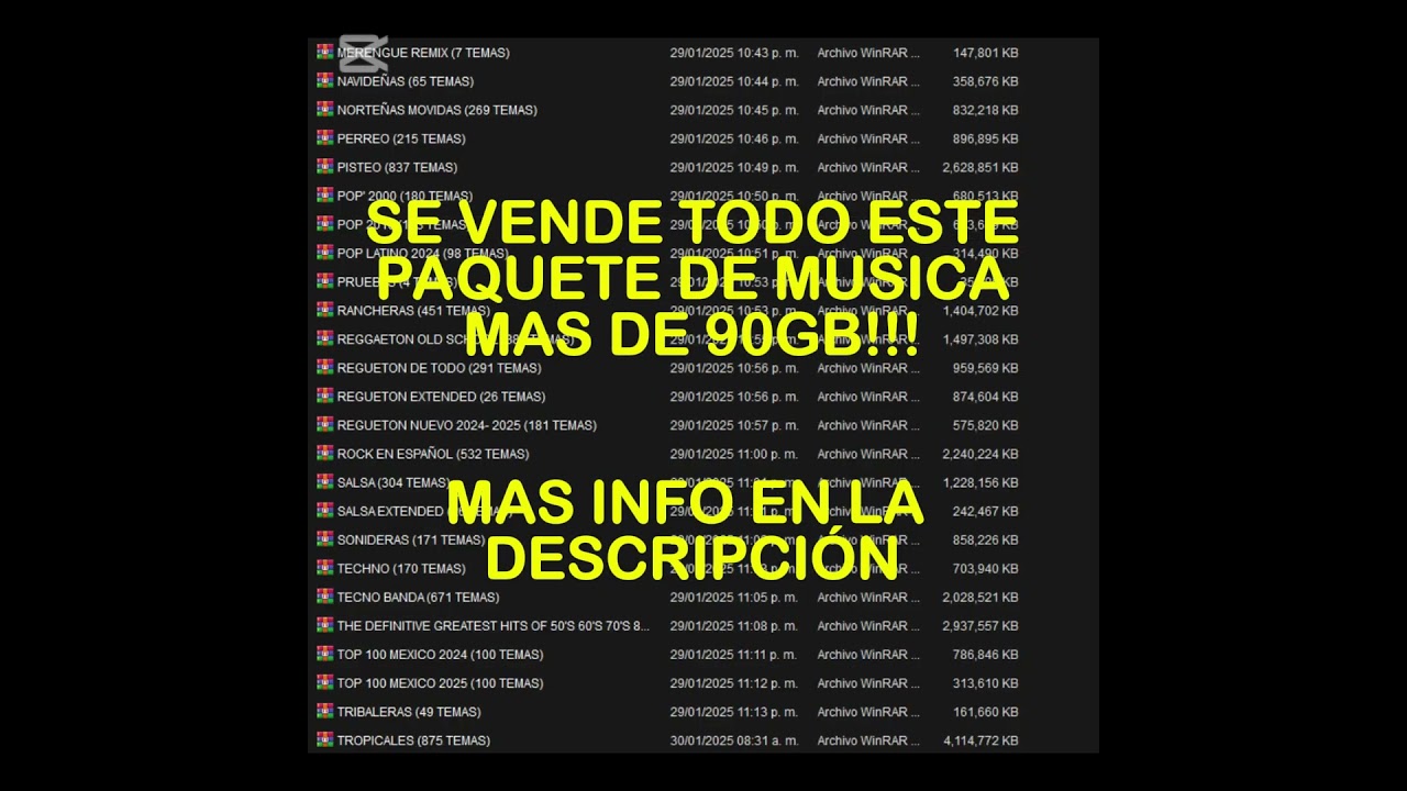 MEGA PACK DE MUSICA PARA DJ 2025