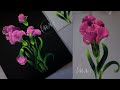 Easy flower painting on acrylic sheet paint with me  in 1 minute beautiful brush strokes  