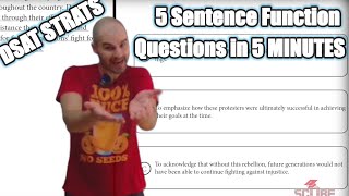 5 Sentence Function Questions in 5 minutes or less | Digital SAT Inference Strategy
