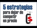 5 estrategias para dejar de competir en precio