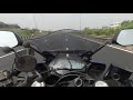 Yamaha r3 highway performance with luggage  pillion  watch till the end for the spark