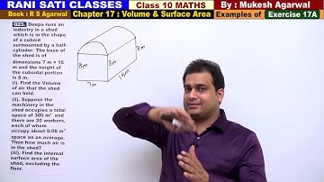 Class 10 Maths (Ex 17A Example 23) Volume And Surface Area (RS Agarwal 2019)
