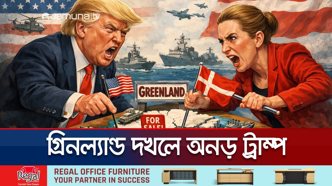 শক্তি প্রয়োগের হুমকি যুক্তরাষ্ট্রের; গ্রিনল্যান্ড রক্ষায় অনড় ডেনমার্ক | US | Greenland | Jamuna TV