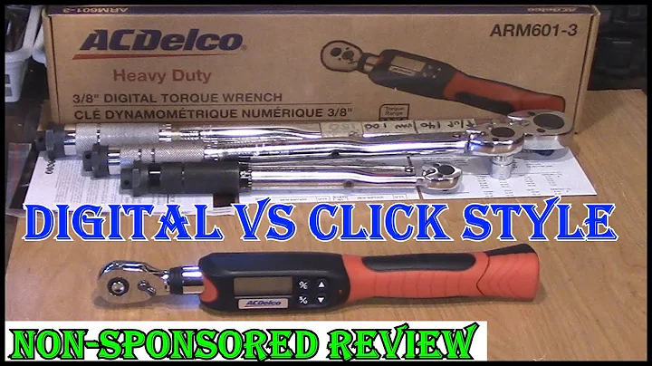 ACDelco ARM601-3 Digital Torque Wrench vs Click Style Torque Wrench Review
