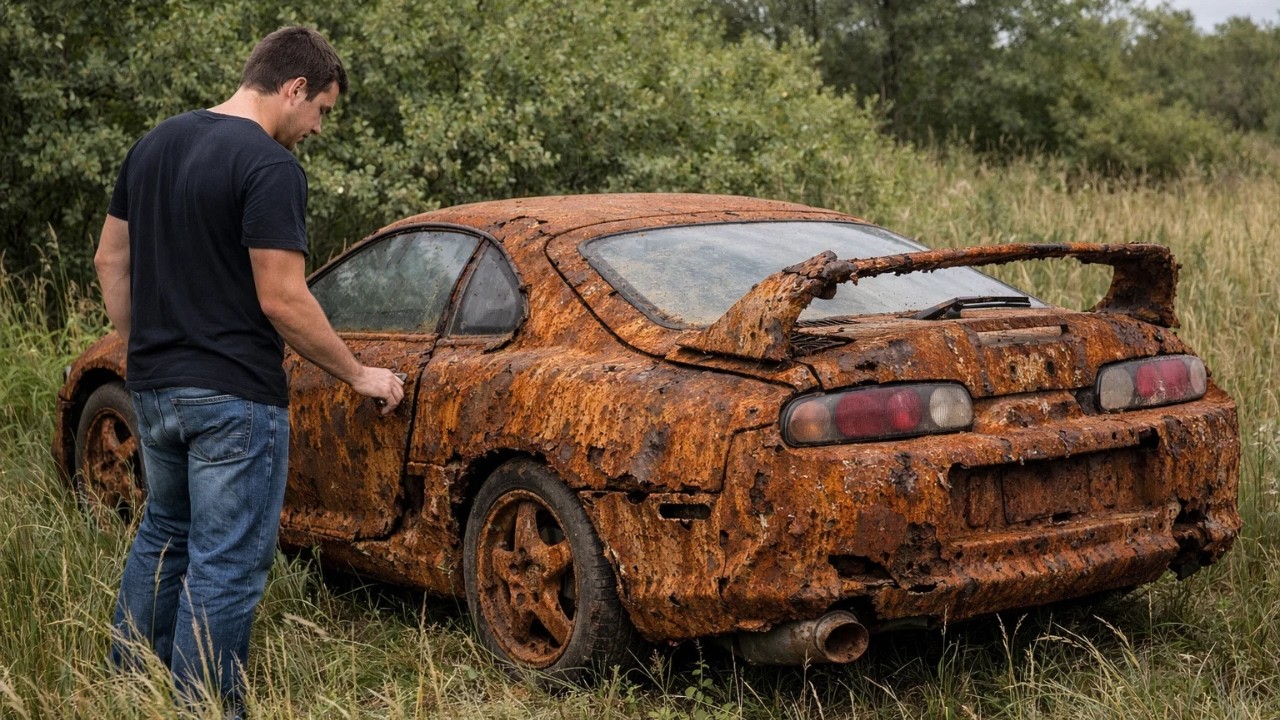 ASMR Abandoned 1993 Toyota Supra MK4 Twin Turbo Full Restoration - Satisfying Rebuild to Brand New