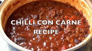 Chili con carne uunipadassa