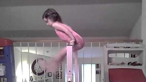 4 year old gymnast sole circle dismount