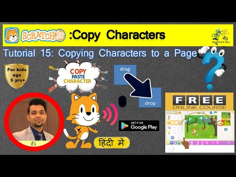 Tutorial 15 I Scratch Jr : How to Copy Characters? I Copy characters to other page I Robotics Era