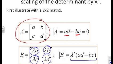 Matrices 12 - shortcut methods for determinants