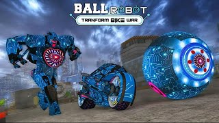 Ball Robot Transform Bike: Robot Transform War Game - Android Gameplay screenshot 4