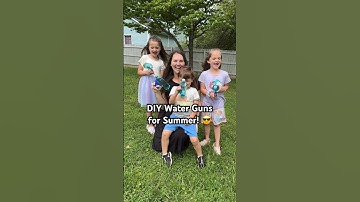 DIY Water Guns | Water Play for Summer ☀️  #momlife #waterplay #momhacks #summeractivities