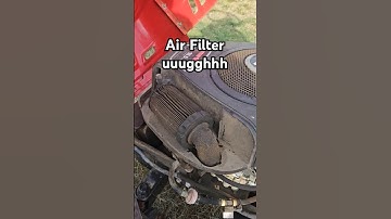 Mower air filter is disgusting!#shop #diy #mechanic #dirty #airfilter #mower #briggsandstratton #fun