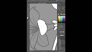Vector illustration process, (Chrysanthemum)， #illustration #art #painting #illustrator #flowers