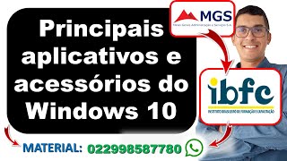 Main applications and accessories of Windows 10 | Basic Computer Skills | IBFC Exam Board 2024 screenshot 1