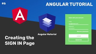 06 - Angular Tutorial - Creating the design of the Sign In page