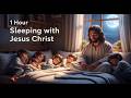 Sleep with Jesus 1 Hour 🌙 Bible Sleep Music | Calm Night Prayer for Anxiety &amp; Healing