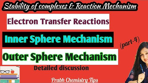 Electron Transfer Reactions||Inner Sphere Mechanism||Outer Sphere Mechanism|Msc (sem-1)