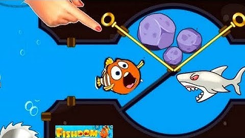 SAVE THE FISH ! FISHDOM #fishdom #savethefish #fun #mobilegame #gaming #rescue #pullthepin #viral