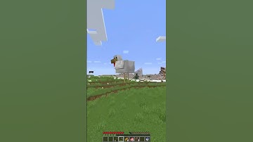 Minecraft But Hurting Mobs Changes Gravity  I #mincraft #shorts