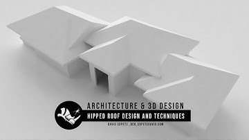 How to create a hipped roof in rhino 7 3D design techniques and tips for Architecture and 3D design