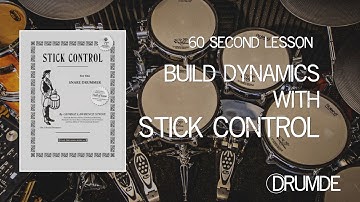 60 Second Drum Lesson - Build Dynamics Using Stick Control