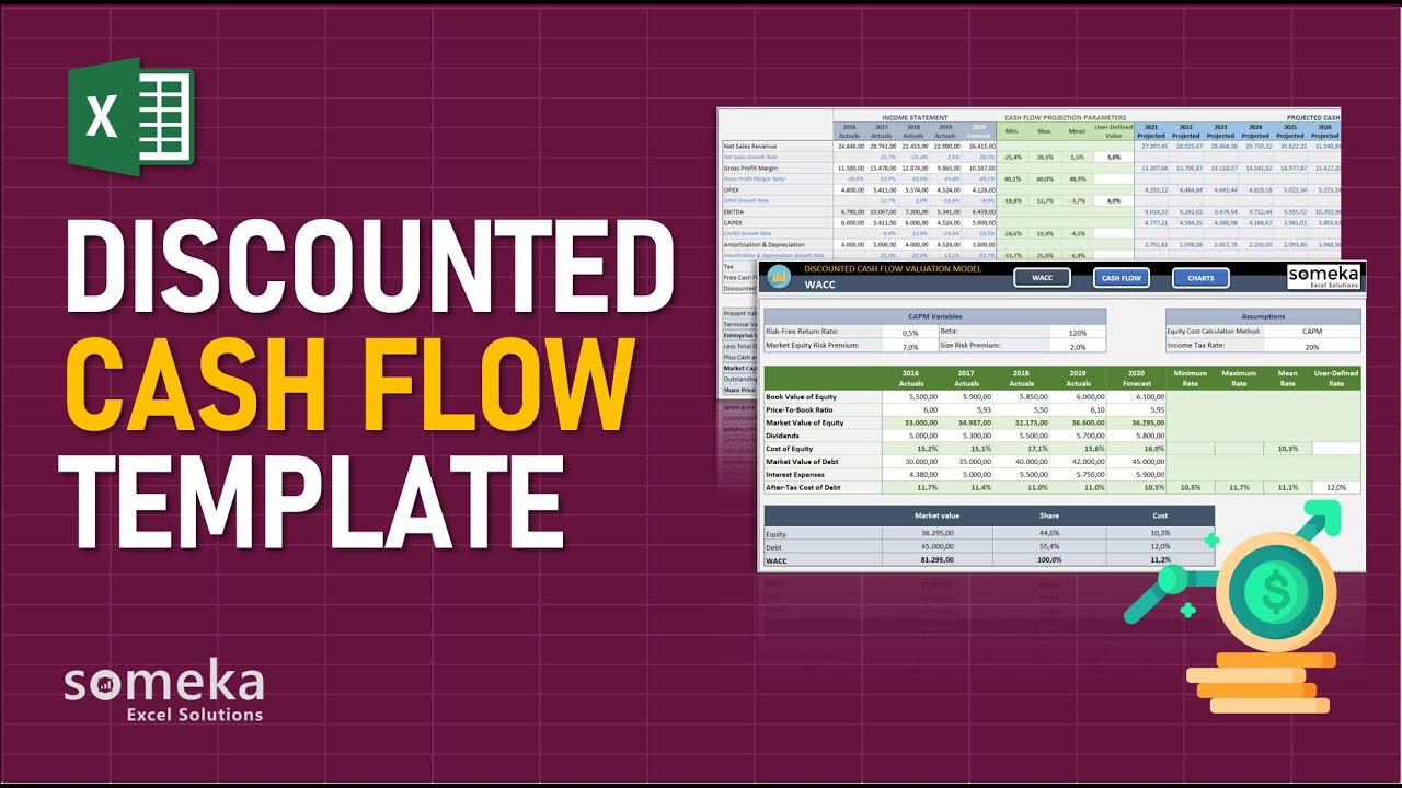 discounted-cash-flow-excel-template-free-dcf-valuation-model-in-excel-youtube