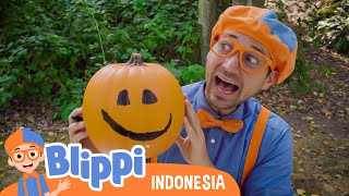 Blippi Mengunjungi Pumpkind Playground | Blippi Bahasa Indonesia - video anak-anak | Petualangan