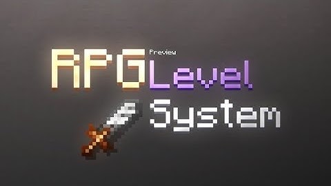 RPG Level Up system bedrock commands