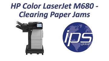 HP Color LaserJet M680 - Clearing Paper Jams