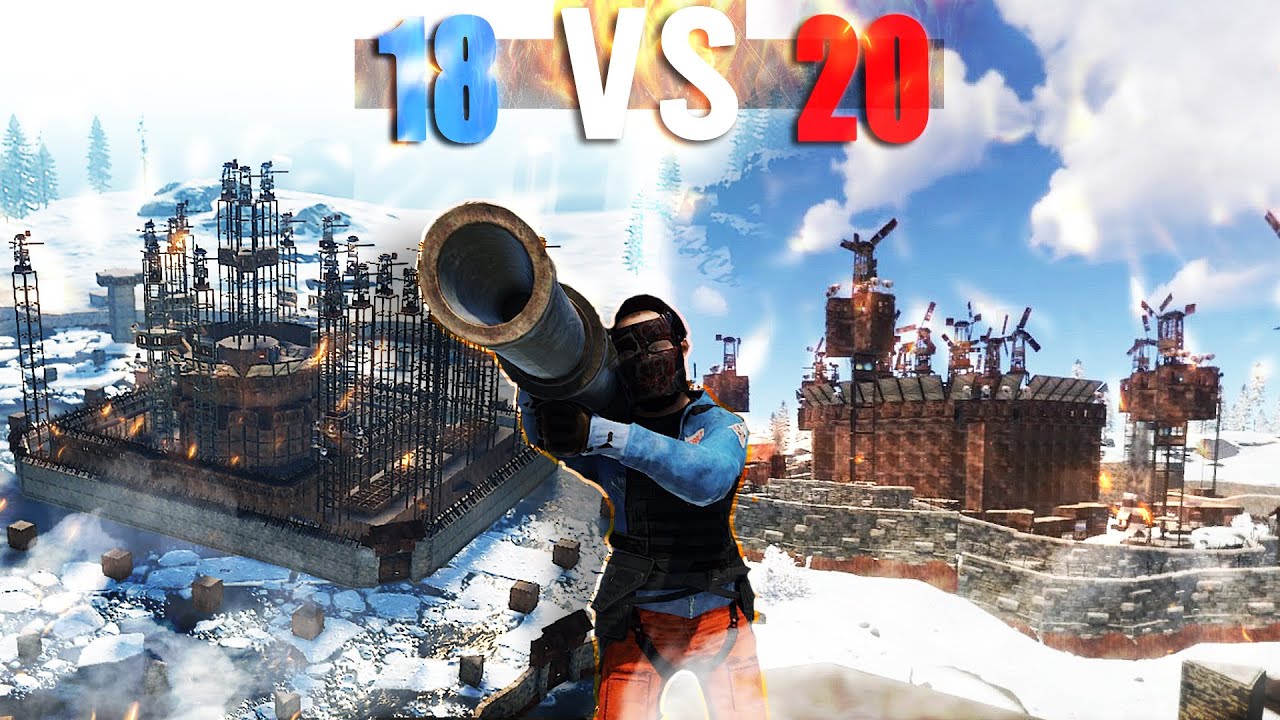 Massive Raid On Streamer 18vs20 - Rust