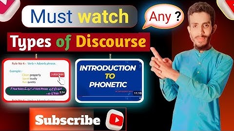 Types of Discourse|Discourse types|