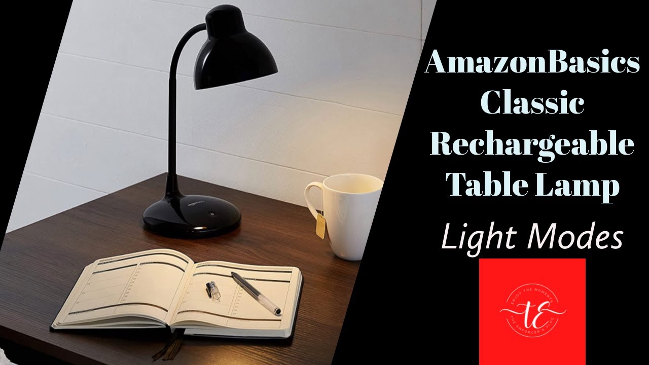 Watch various light modes of the AmazonBasics Classic Rechargeable LED