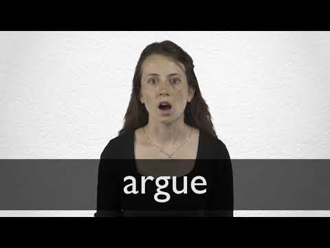 How to pronounce ARGUE in British English