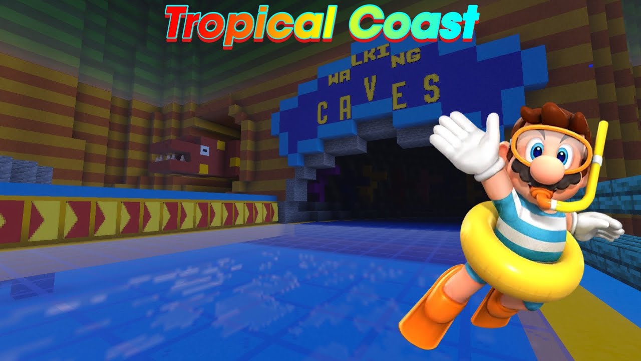 Mario Kart Arcade GP DX In Minecraft - Tropical Coast