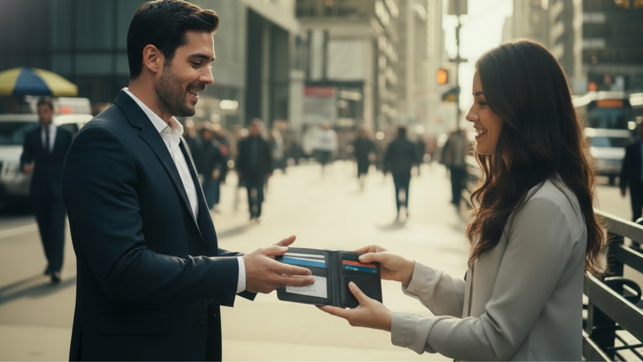 Le devolvió una cartera perdida… y descubrió que pertenecía a un MILLONARIO