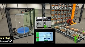 PLC HMI Project| Factory I/O Automation with Easy Builder 8000 | Lesson 32