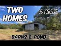 19 acres  2 homes  pasture  ponds  barns  alabama land for sale