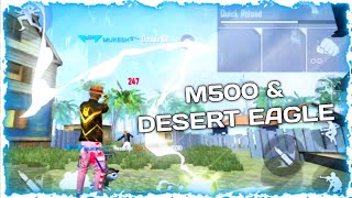 FreeFireHighlights]- M500 And Desert Eagal |Thanks For 1k❤️❤️...