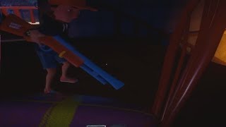 Como Conseguir La Nueva Arma De Hello Neighbor Y Este Es Su Efecto! La Mejor Del Juego