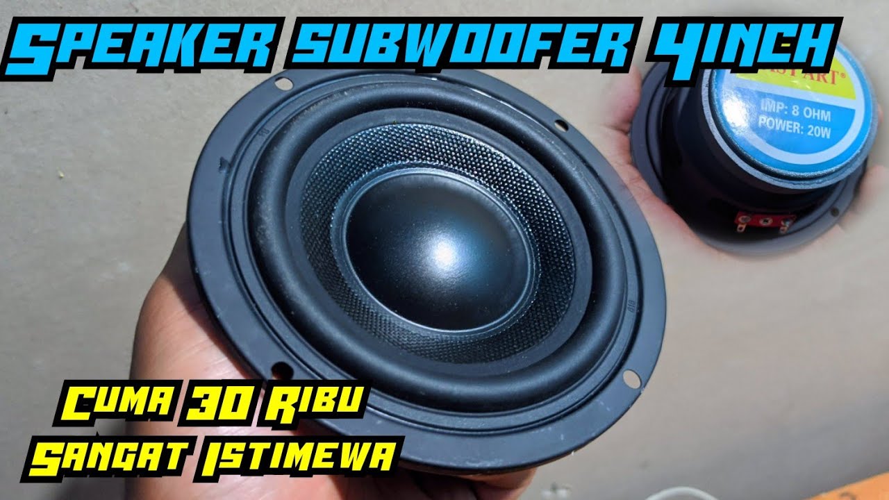 Speaker 4 Inch Harga 32Ribu Subwofer Sangat Mantap - Easy art Speaker