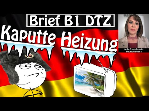 Brief B1 DTZ kaputte Heizung Beschwerde an den Vermieter/Hausmeister