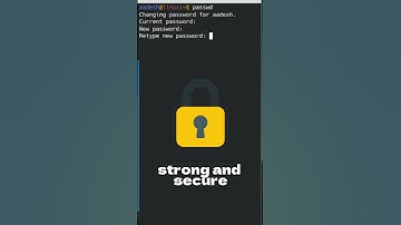 The passwd command on Linux!
