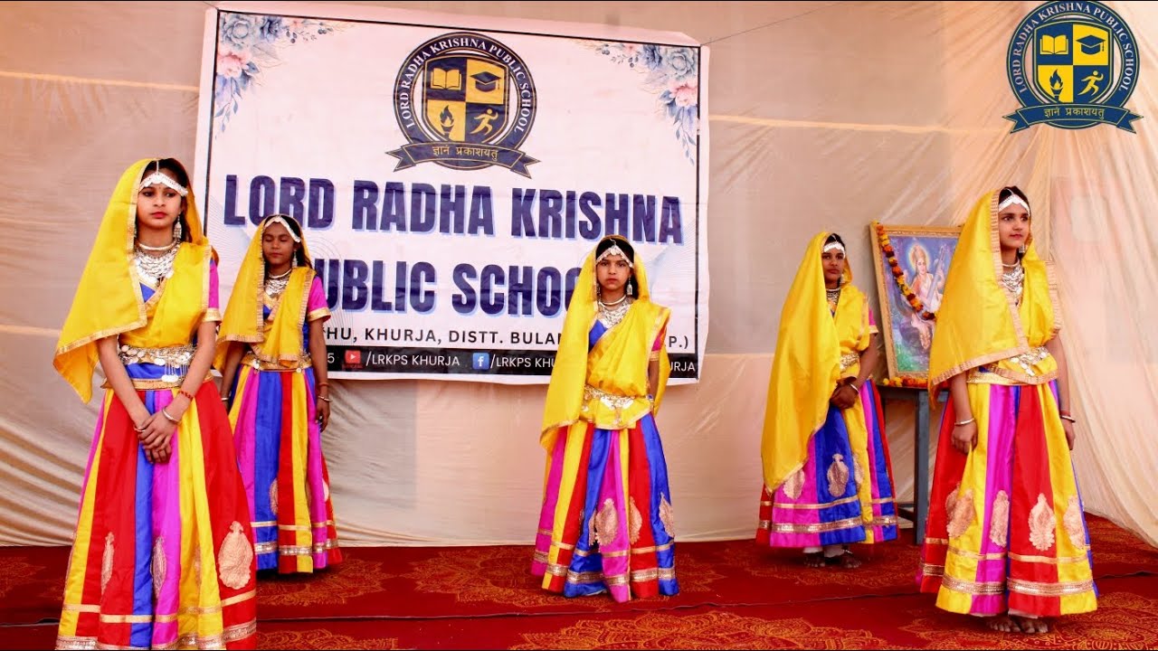 Ghoomar (Rajasthani folk song) dance by @lrkpskhurja students #school #annualfunction 