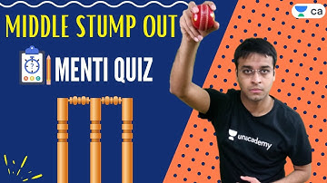 Middle Stump Out | Menti Quiz | Unacademy CA Foundation | Nishant Kumar