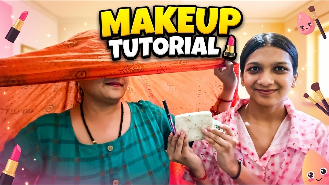 MUMMY KA MAKEUP KIYA 💄😍 | Makeup Tutorial by Me ️ | Shruti Vlogs 15 ...