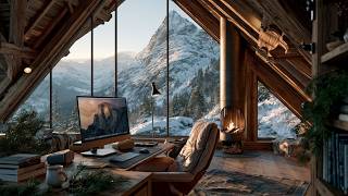 Information Deep Work Music In A Cozy Winter Cabin | Ambient Study Beats For Intense Concentration And Focus Update