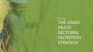 Webinar: The USAID Multi-Sectoral Nutrition Strategy