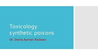 synthetic poisons 3نظرى