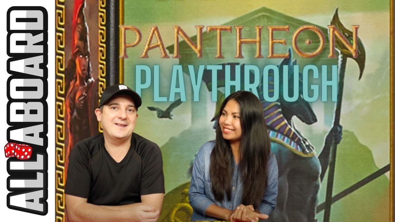 7 WONDERS DUEL with PANTHEON Expansion | Board Game | 2-Player Playthrough | In the Lap of the Gods