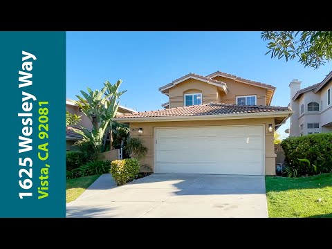 1625 Wesley Way, Vista, CA home video tour